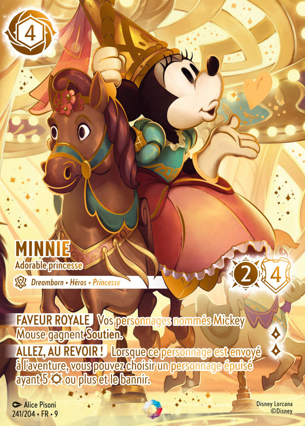 Minnie - Adorable princesse — Carte Disney Lorcana 241 Fabuleux