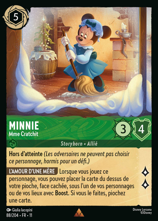 088/204 - Minnie - Mme Cratchit — Carte Disney Lorcana Givresort 88/204