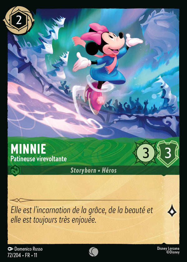 072/204 - Minnie - Patineuse virevoltante — Carte Disney Lorcana Givresort 72/204