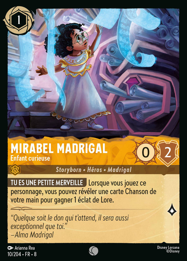010/204 - Mirabel Madrigal - Enfant curieuse — Carte Disney Lorcana Le Règne de Jafar 10/204