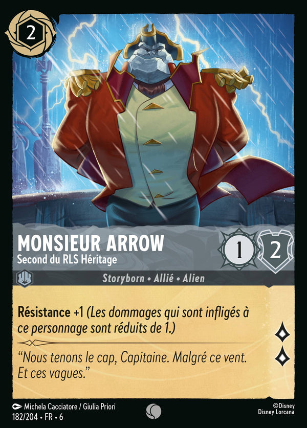 182/204 - Monsieur Arrow - Second du RLS Héritage — Carte Disney Lorcana La Mer Azurite 182/204