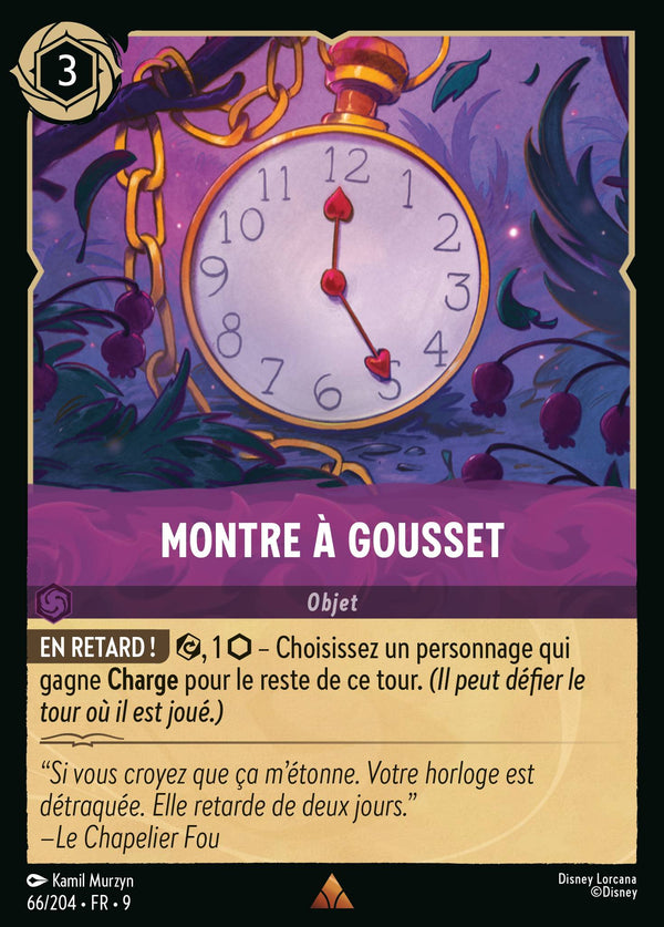 066/204 - Montre à Gousset — Carte Disney Lorcana Fabuleux 66/204