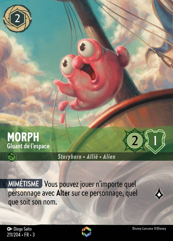 211/204 - Morph - Gluant de l'espace — Carte Disney Lorcana Les Terres d'Encres 211/204