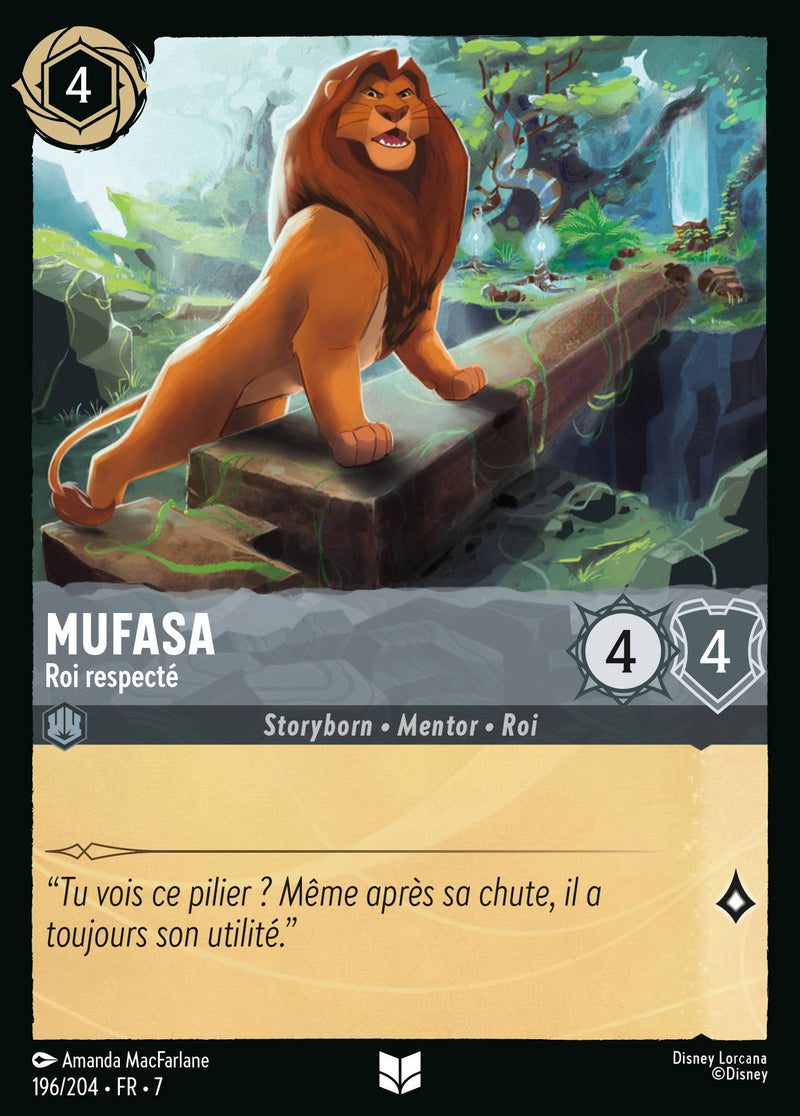 196/204 - Mufasa - Roi respecté