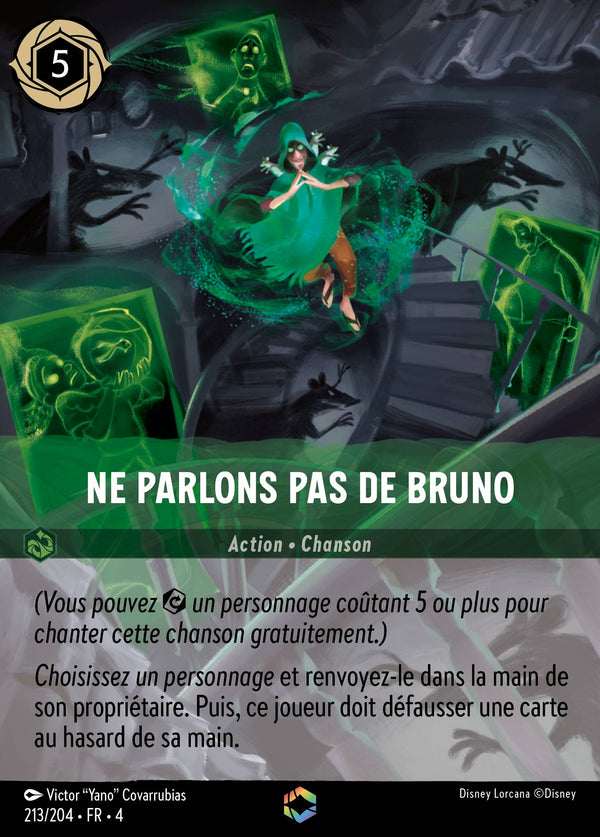 213/204 - Ne parlons pas de Bruno — Carte Disney Lorcana Le Retour d'Ursula 213/204
