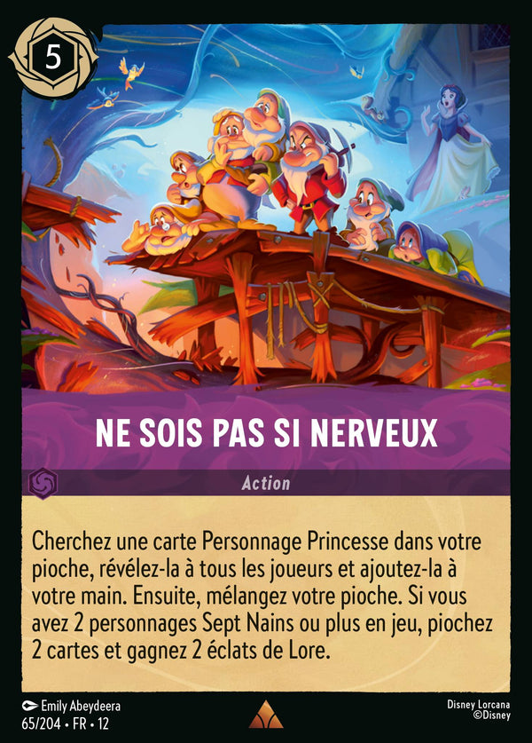 065/204 - Ne sois pas si nerveux — Carte Disney Lorcana Contrées Inconnues 65/204