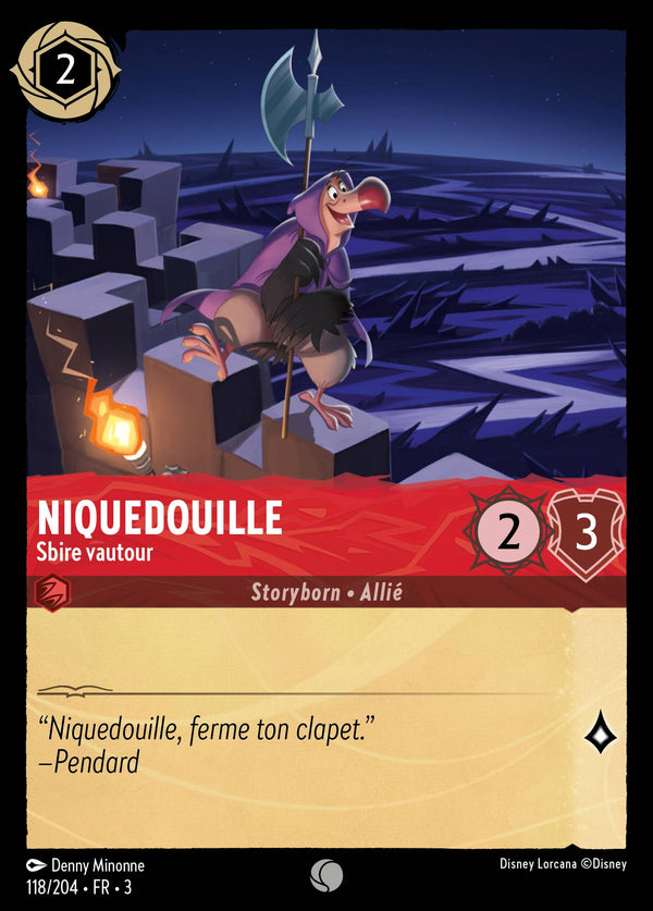 118/204 - Niquedouille - Sbire vautour — Carte Disney Lorcana Les Terres d'Encres 118/204