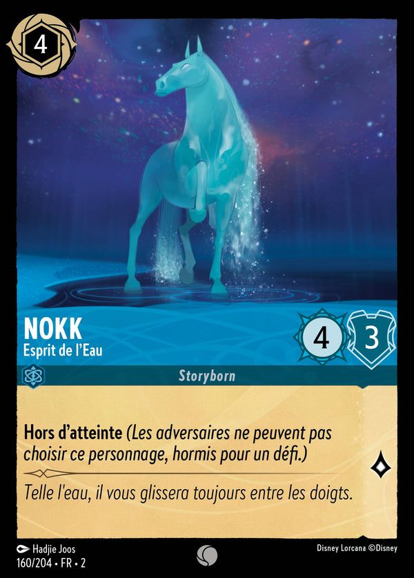 Nokk - Esprit de l'Eau — Carte Disney Lorcana 160 L'Ascension des Floodborn