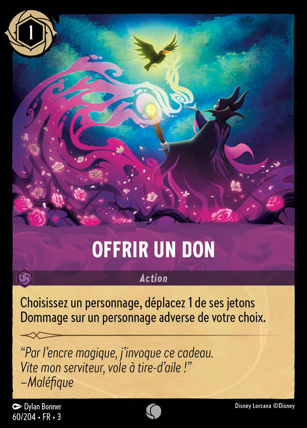 060/204 - Offrir un don — Carte Disney Lorcana Les Terres d'Encres 60/204
