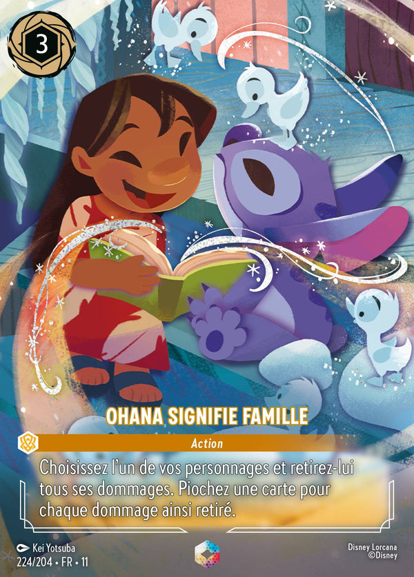 224/204 - Ohana signifie famille — Carte Disney Lorcana Givresort 224/204