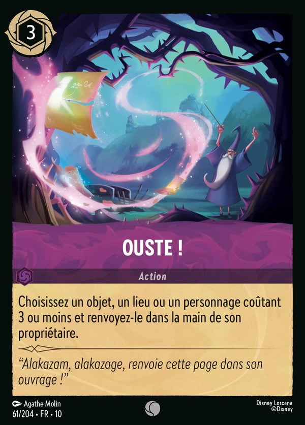 061/204 - Ouste ! — Carte Disney Lorcana Lueurs dans les Profondeurs 61/204