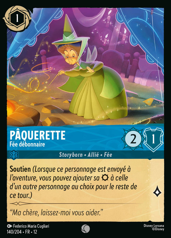 140/204 - Pâquerette - Fée débonnaire — Carte Disney Lorcana Contrées Inconnues 140/204