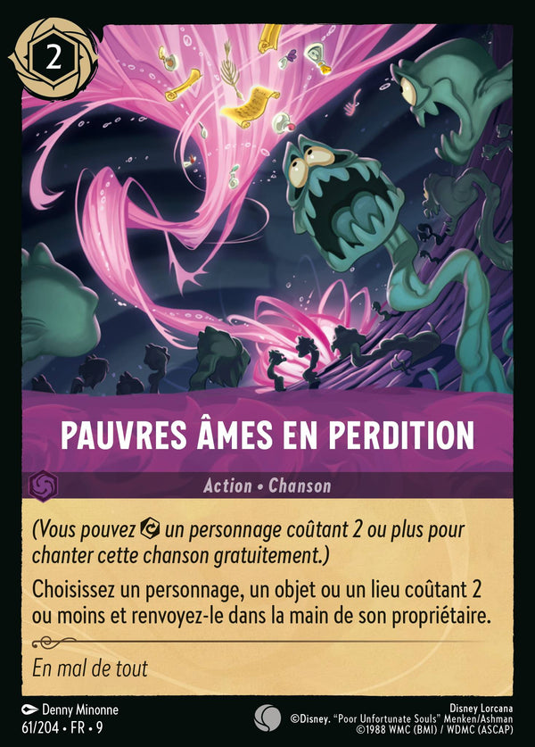 061/204 - Pauvres âmes en perdition — Carte Disney Lorcana Fabuleux 61/204
