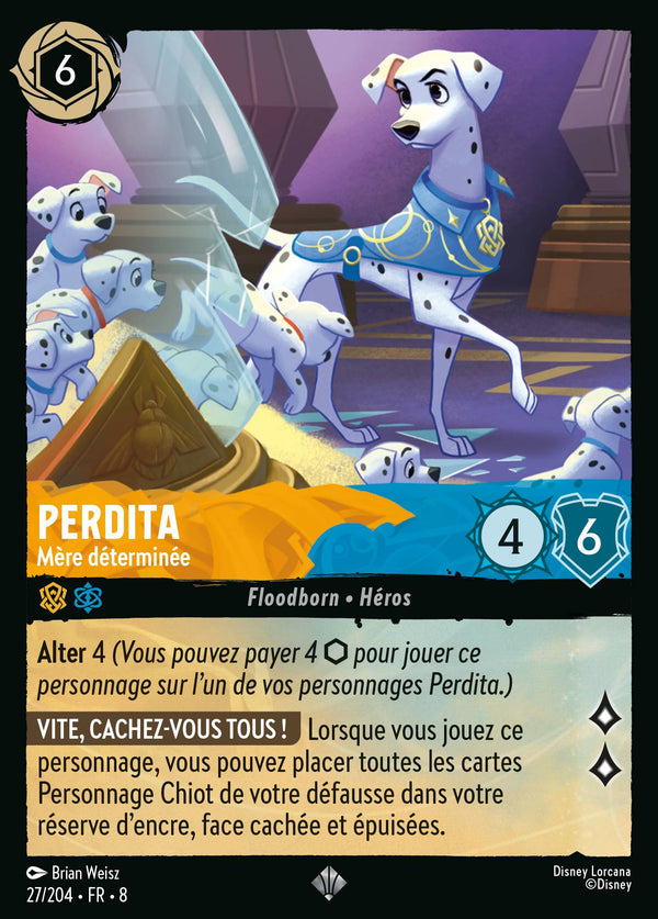 027/204 - Perdita - Mère déterminée — Carte Disney Lorcana Le Règne de Jafar 27/204