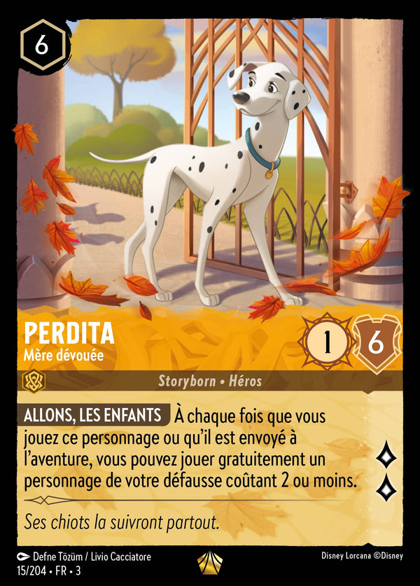 015/204 - Perdita - Mère dévouée — Carte Disney Lorcana Les Terres d'Encres 15/204