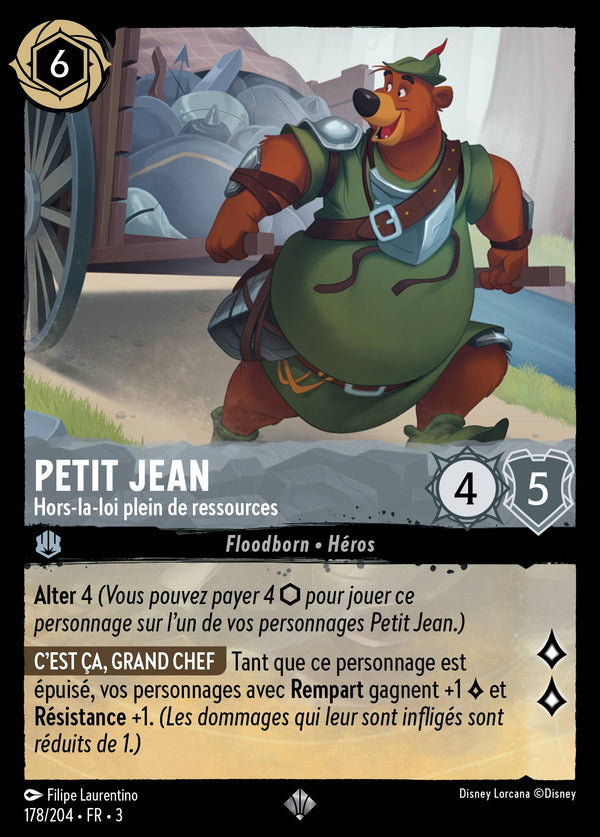 178/204 - Petit Jean - Hors-la-loi plein de ressources — Carte Disney Lorcana Les Terres d'Encres 178/204