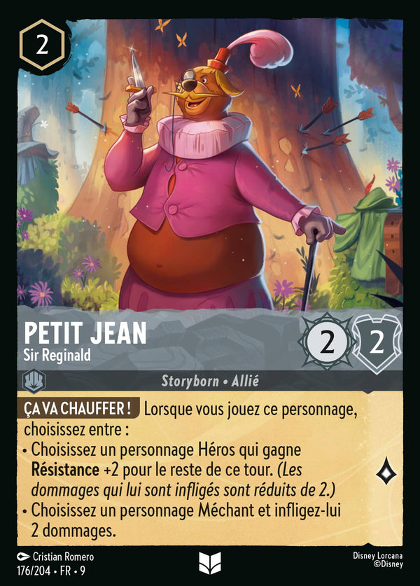 176/204 - Petit Jean - Sir Reginald — Carte Disney Lorcana Fabuleux 176/204