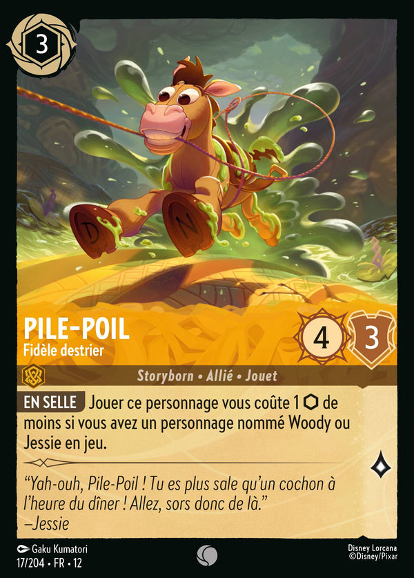 017/204 - Pile-Poil - Fidèle destrier — Carte Disney Lorcana Contrées Inconnues 17/204