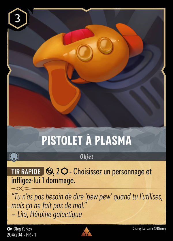 204/204 - Pistolet à plasma — Carte Disney Lorcana Premier Chapitre 204/204