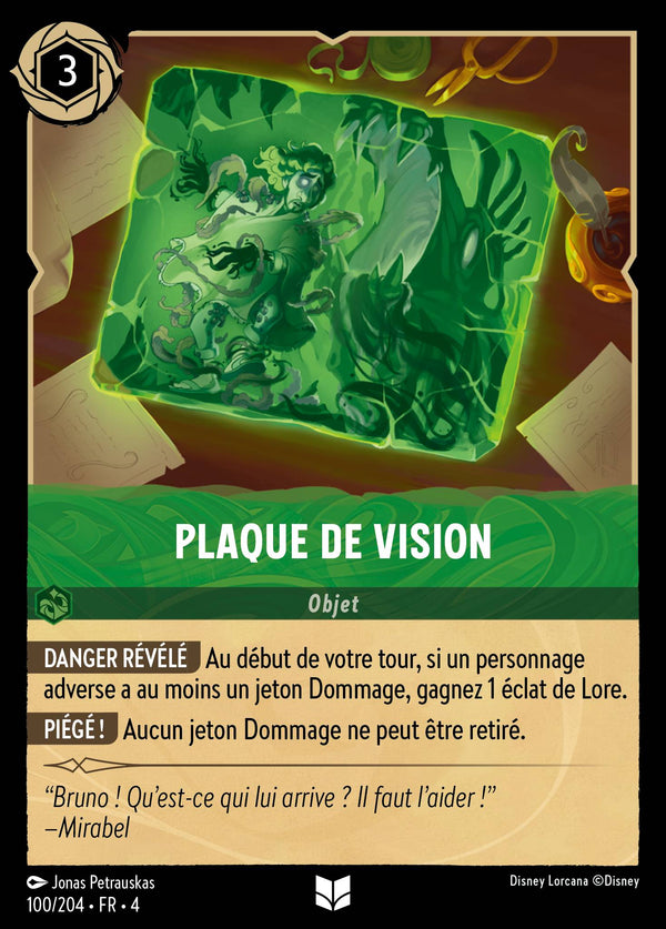 100/204 - Plaque de vision — Carte Disney Lorcana Le Retour d'Ursula 100/204