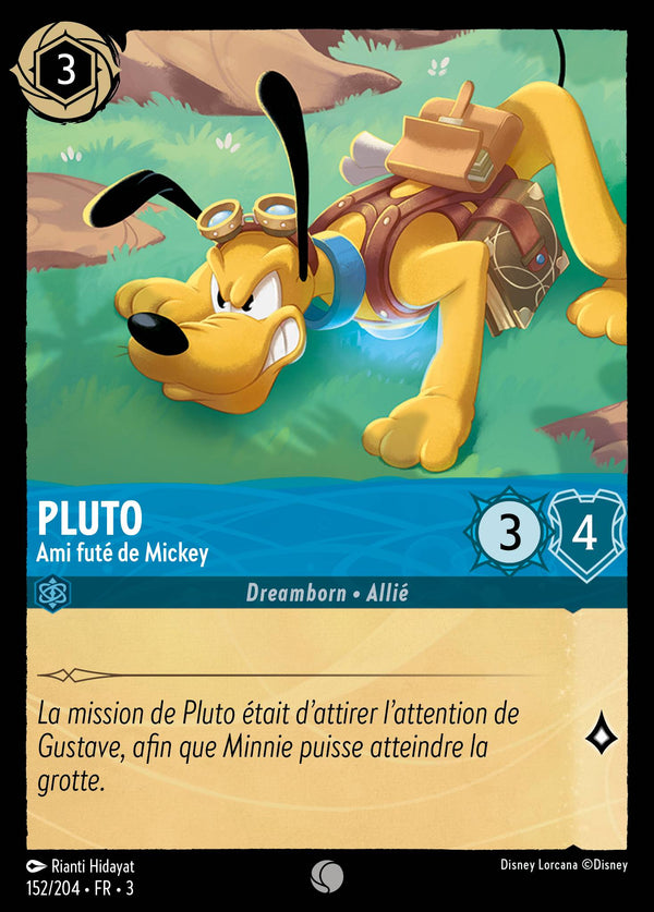 152/204 - Pluto - Ami futé de Mickey — Carte Disney Lorcana Les Terres d'Encres 152/204