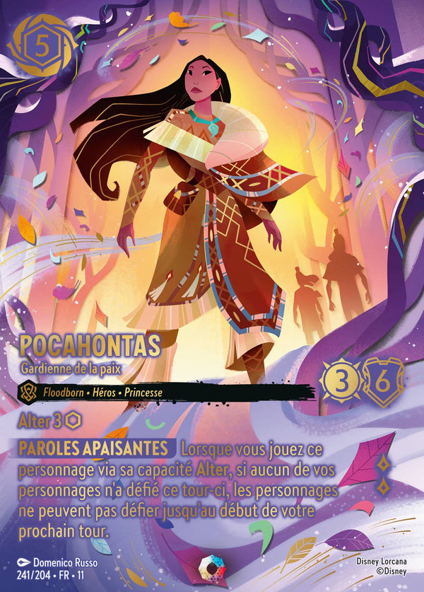 Pocahontas - Gardienne de la paix — Carte Disney Lorcana 241 Givresort