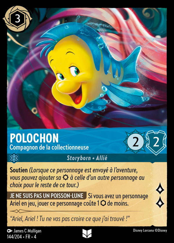 144/204 - Polochon - Compagnon de la collectionneuse — Carte Disney Lorcana Le Retour d'Ursula 144/204