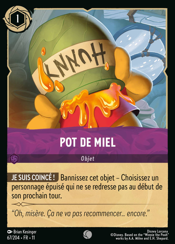 067/204 - Pot de miel — Carte Disney Lorcana Givresort 67/204