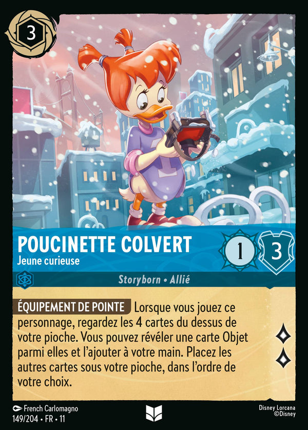 149/204 - Poucinette Colvert - Jeune curieuse — Carte Disney Lorcana Givresort 149/204