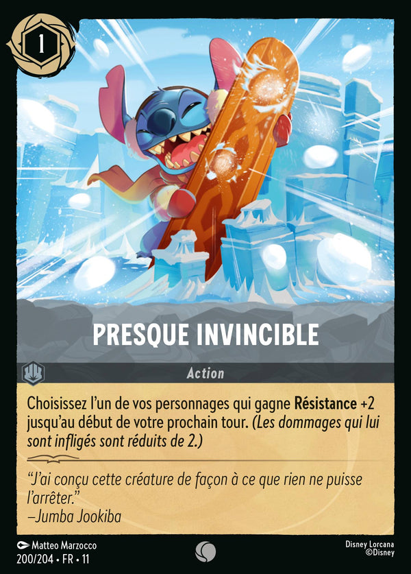 200/204 - Presque invincible — Carte Disney Lorcana Givresort 200/204