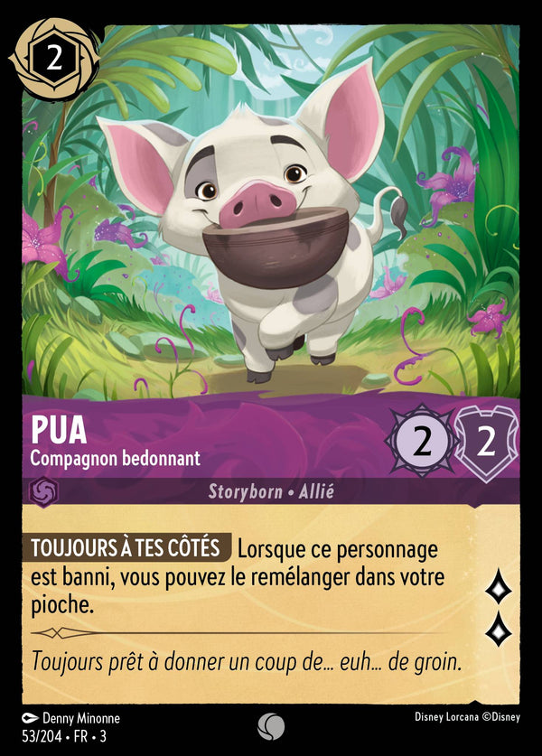 053/204 - Pua - Compagnon bedonnant — Carte Disney Lorcana Les Terres d'Encres 53/204