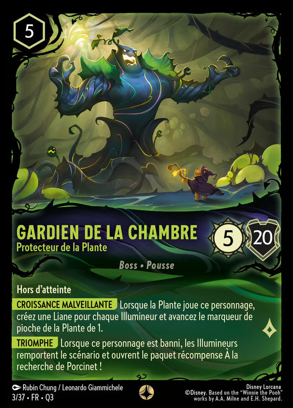 Gardien de la Chambre - Protecteur de la Plante — Carte Disney Lorcana 3/37 Quête des Illumineurs: Équipe Miel à la Rescousse