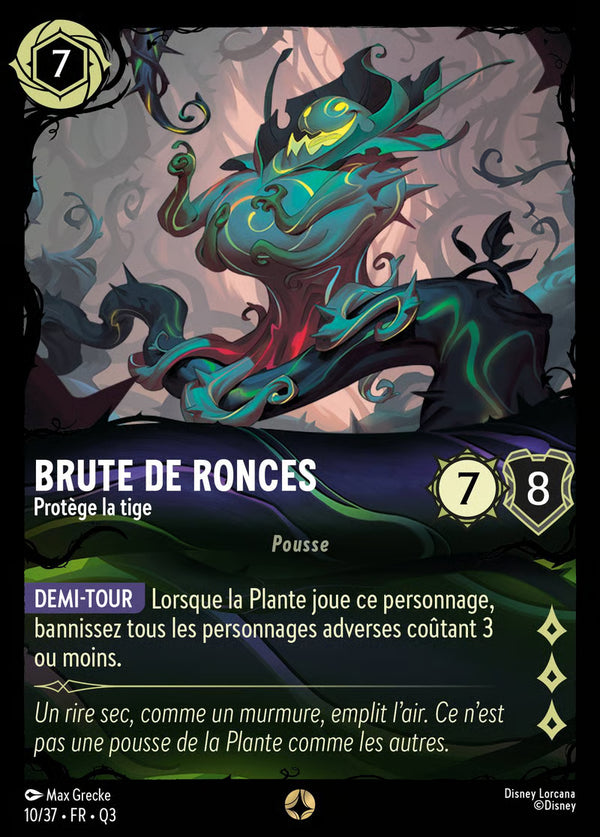 010/037 - Brute de ronces - Protège la tige - Carte Disney Lorcana Quête des Illumineurs: Équipe Miel à la Rescousse 10/37