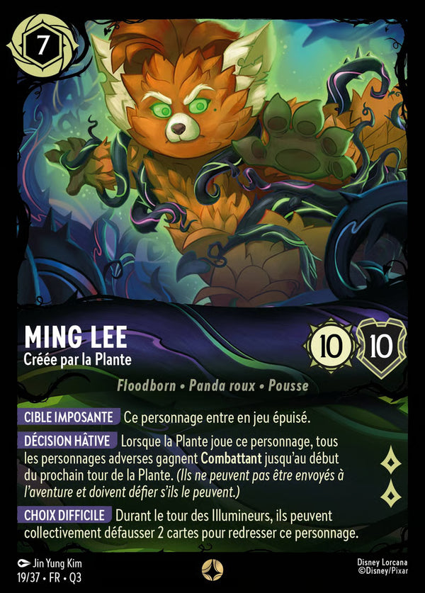 019/037 - Ming Lee - Créée par la Plante - Carte Disney Lorcana Quête des Illumineurs: Équipe Miel à la Rescousse 19/37