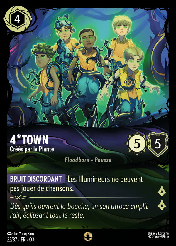 022/037 - 4*Town - Créés par la Plante - Carte Disney Lorcana Quête des Illumineurs: Équipe Miel à la Rescousse 22/37