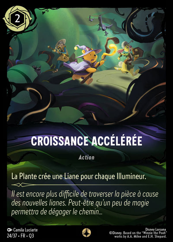 024/037 - Croissance accélérée - Carte Disney Lorcana Quête des Illumineurs: Équipe Miel à la Rescousse 24/37