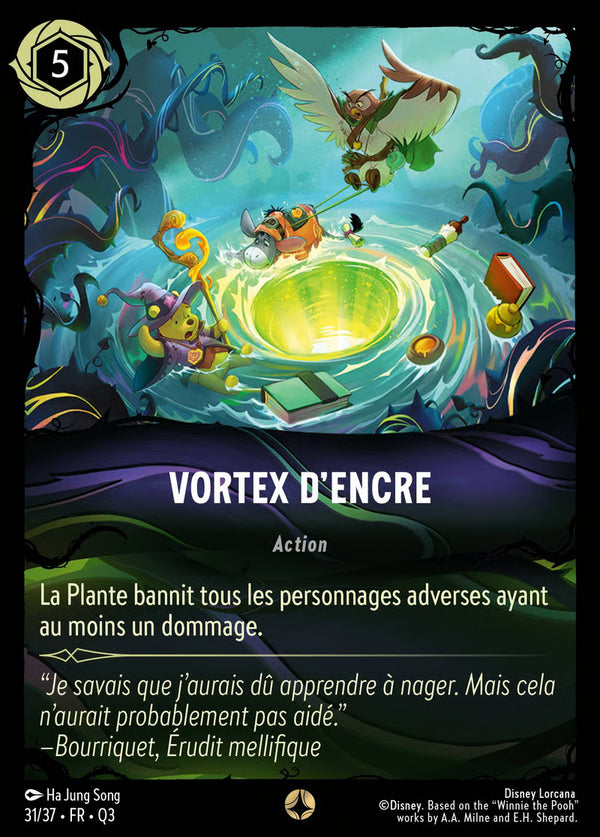 031/037 - Vortex d'encre - Carte Disney Lorcana Quête des Illumineurs: Équipe Miel à la Rescousse 31/37