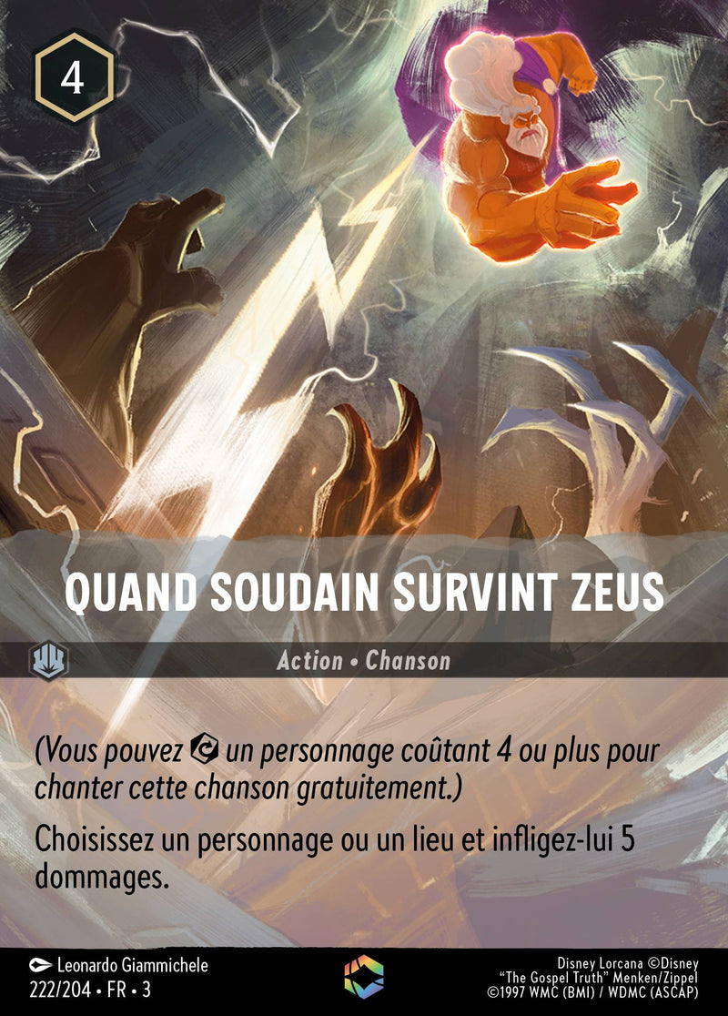 222/204 - Quand soudain survint Zeus