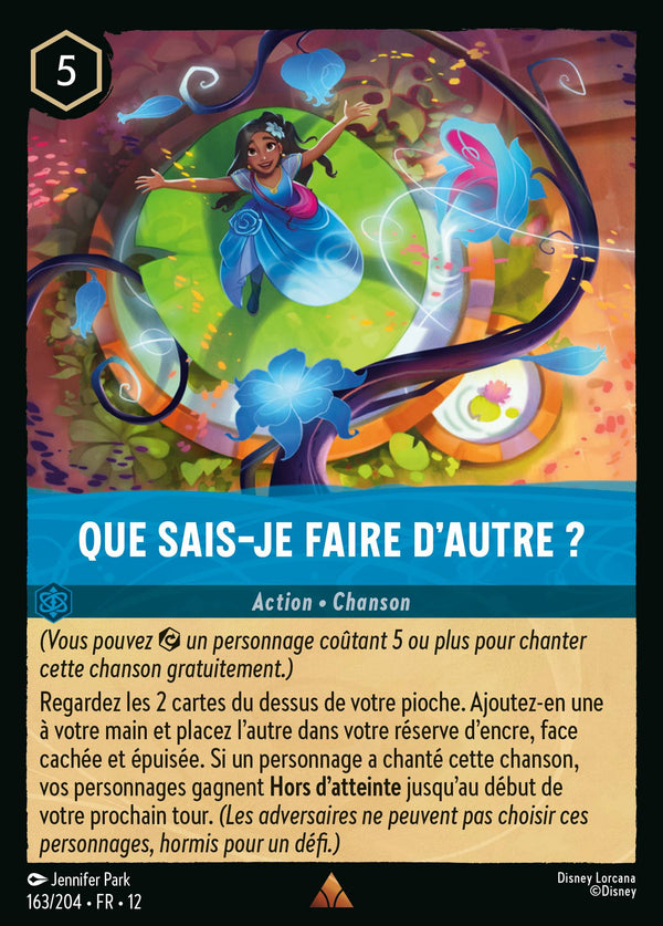 163/204 - Que sais-je faire d'autre ? — Carte Disney Lorcana Contrées Inconnues 163/204