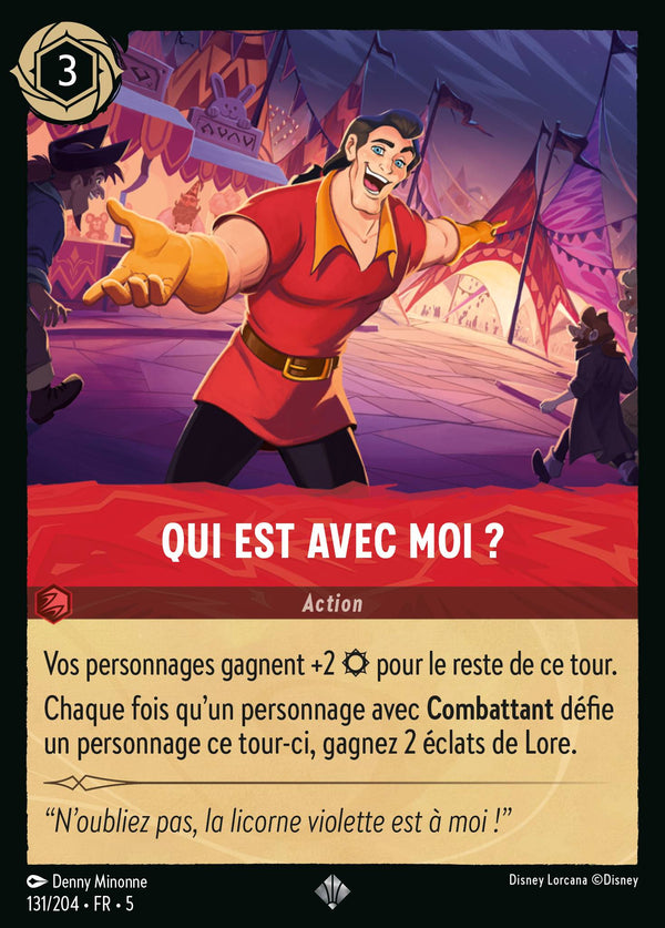 131/204 - Qui est avec moi ? — Carte Disney Lorcana Ciel Scintillant 131/204