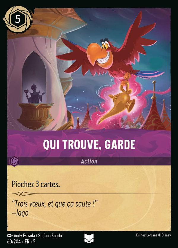 Qui trouve, garde — Carte Disney Lorcana 60 Ciel Scintillant