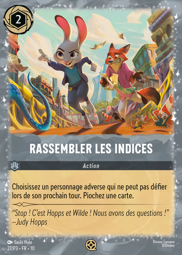 Rassembler les indices — Carte Disney Lorcana 27 Lueurs dans les Profondeurs