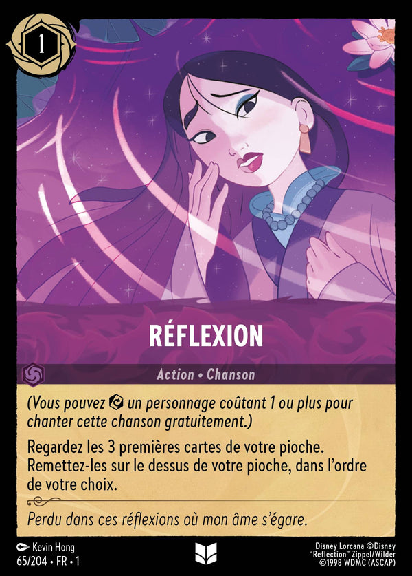 065/204 - Réflexion — Carte Disney Lorcana Premier Chapitre 65/204