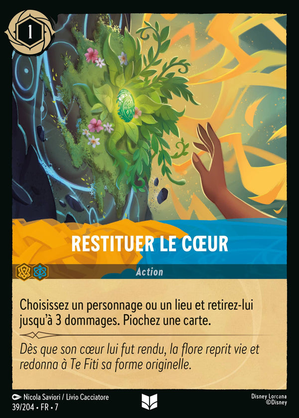 039/204 - Restituer le Cœur — Carte Disney Lorcana L'île d'Archazia 39/204