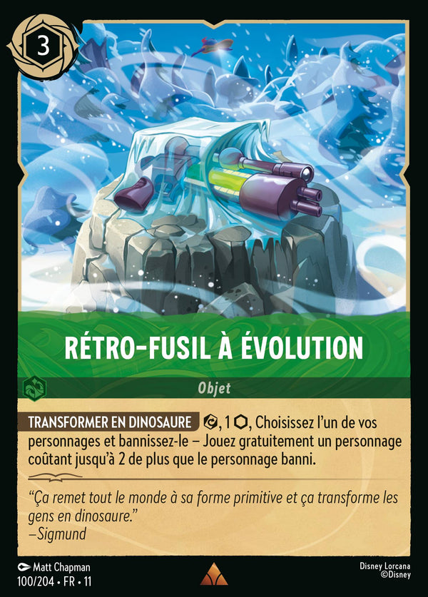100/204 - Rétro-fusil à évolution — Carte Disney Lorcana Givresort 100/204
