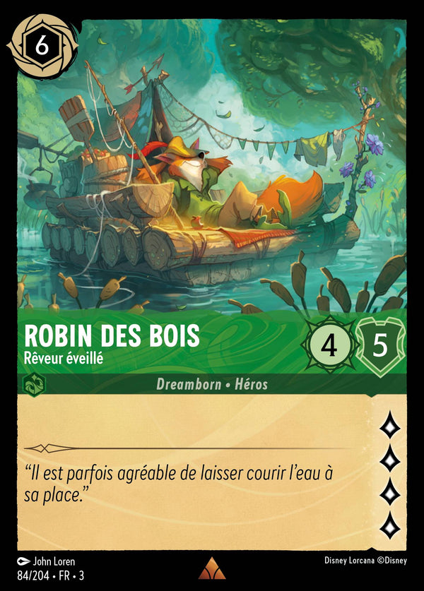 084/204 - Robin des Bois - Rêveur éveillé — Carte Disney Lorcana Les Terres d'Encres 84/204