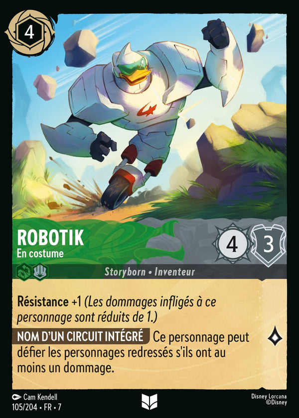 105/204 - Robotik - En costume — Carte Disney Lorcana L'île d'Archazia 105/204