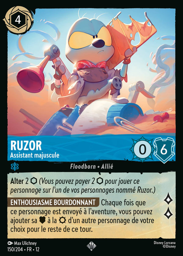 150/204 - Ruzor - Assistant majuscule — Carte Disney Lorcana Contrées Inconnues 150/204