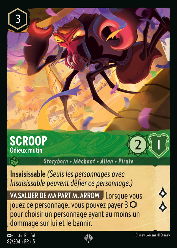 082/204 - Scroop - Odieux mutin — Carte Disney Lorcana Ciel Scintillant 82/204