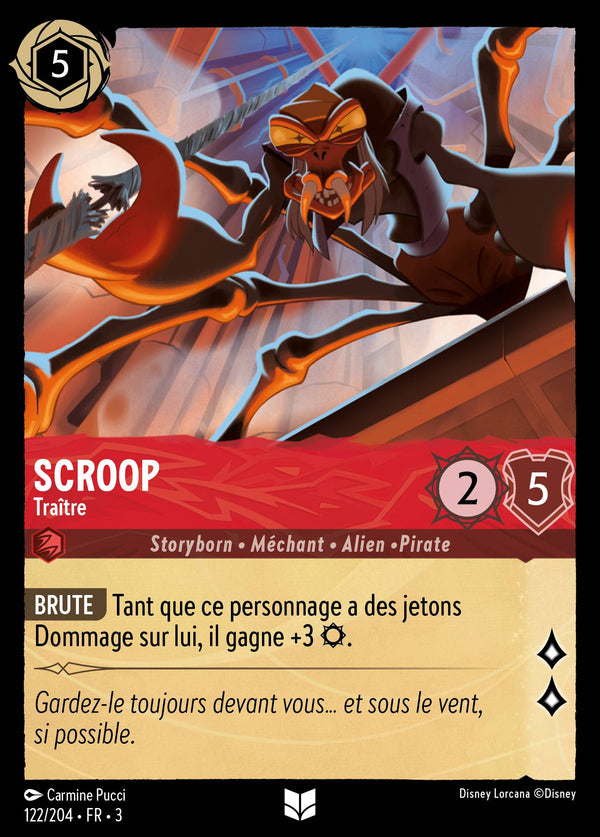 122/204 - Scroop - Traître — Carte Disney Lorcana Les Terres d'Encres 122/204